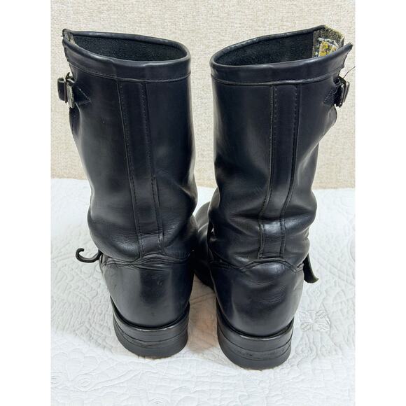 Chippewa Women 7.5M Black Steel Toe 9 Inch Work Motorcycle Boots Leather USA - Picture 7 of 14